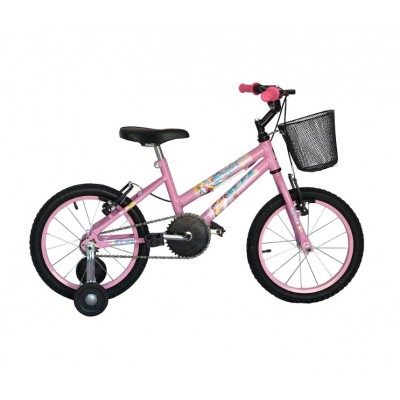 BICICLETA ARO 16 MTB FEMININO ROSA