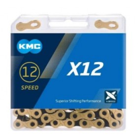 CORRENTE KMC 126L X12 VELOCIDADES DOURADO/PRETO