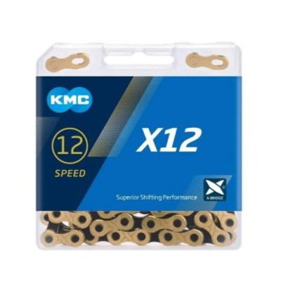 CORRENTE KMC 126L X12 VELOCIDADES DOURADO/PRETO