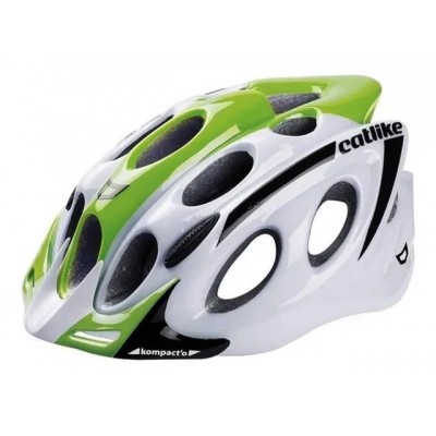 CAPACETE CICLISMO MTB KOMPACT BRANCO/VERDE (G)