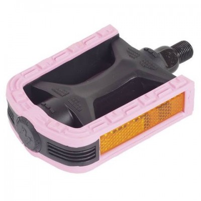 PEDAL SUECO SEM ESFERA BICOLOR SPORT PRETO/ROSA