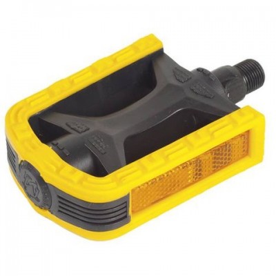 PEDAL SUECO SEM ESFERA BICOLOR SPORT PRETO/AMARELO