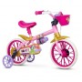 BICICLETA 12 FEM. PRINCESAS ROSA UN