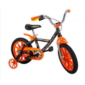 BICICLETA ARO 14 ALUMINIUM  MASCULINA FIRST PRETA