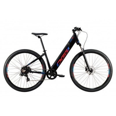 BICICLETA ARO 29 FLEX 200 ELETRICA PRETO/AZUL TAM 16