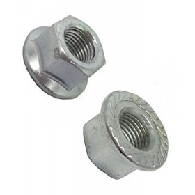 PORCA EIXO TRASEIRO  3/8 COM FLANGE