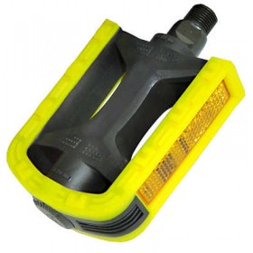 PEDAL INGLES SEM ESFERA BICOLOR SPORT PRETO/AMARELO