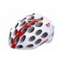 CAPACETE CICLISMO WHISPER BRANCO/VERMELHO (P)