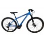 BICICLETA ALUMINIO 29 NERO AZUL TAM 17 24 VELOCIDADES